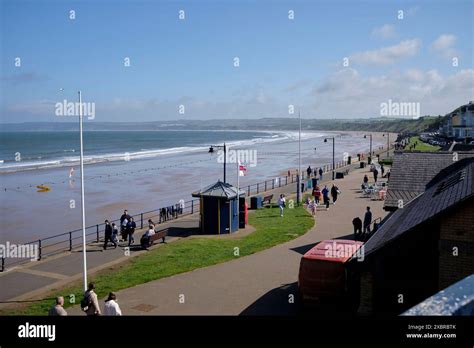 The Seafront And Beach At Filey North Yorkshire East Coast Northern