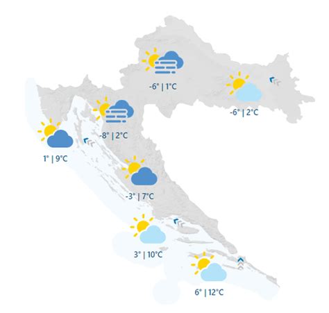 Meteoalarm Na Jadranu Zbog Vjetra U Gorju Mogu Snijeg Od Utorka