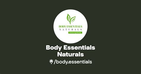 Body Essentials Naturals Instagram TikTok Linktree