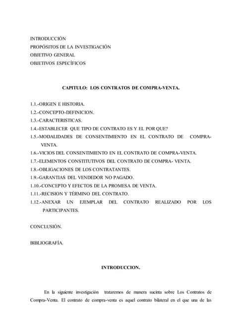 Tipos De Contrato Compra Venta Pdf