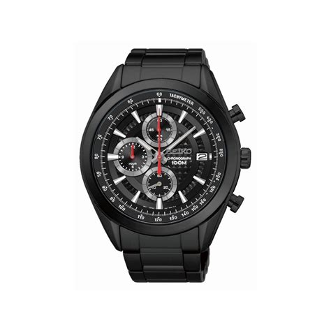 Montre Seiko Homme Chronographe Acier Noir Homme Mod Le Ssb P Maty