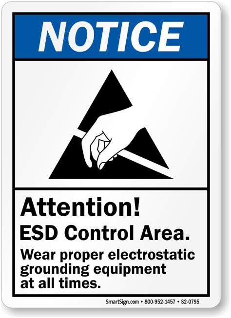 Static Warning Signs Esd Warning Signs