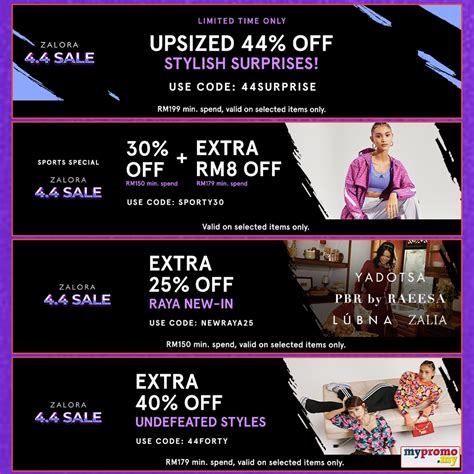 Zalora 4 4 Sale X Voucher Codes November 2024 Mypromo My