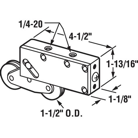 Prime Line In Steel Ball Bearing Sliding Door Tandem Roller