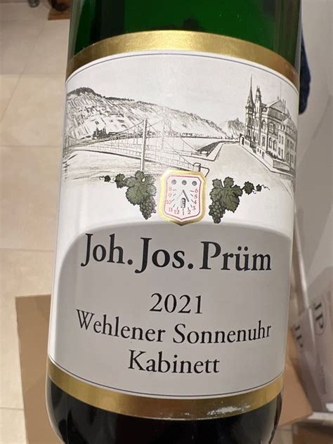 2021 Joh Jos Prüm Wehlener Sonnenuhr Riesling Kabinett Germany