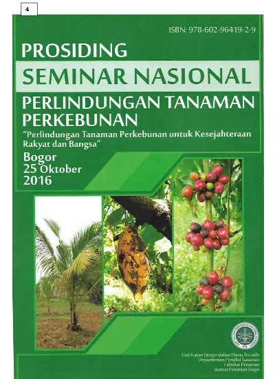 Prosiding Seminar Nasional Perkebunan Perlindungan Tanaman Perkebunan