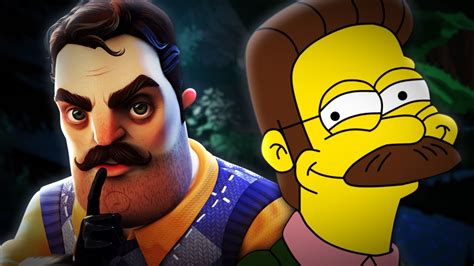 Hello Neighbor Vs Ned Flanders Rap Battle Mr Jay Youtube