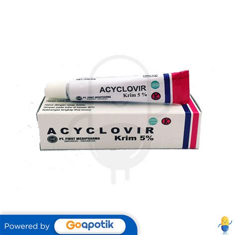 Acyclovir First Medifarma 5 Cream 5 Gram Kegunaan Efek Samping