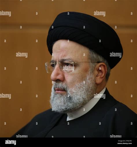 Tehran Iran 23rd Nov 2023 Iranian President Ebrahim Raisi Attends A