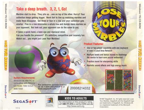 Lose Your Marbles Windows95 Segasofteng Free Download Borrow