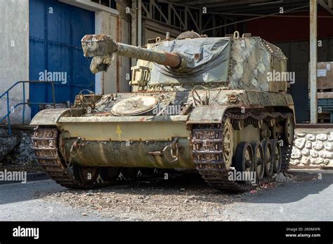 Tanks And Armoured Vehicles At A Museum In Saumur Loire Valley France