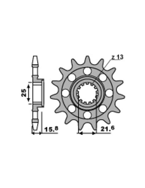 Pignon Pbr Acier Standard M