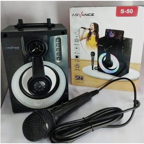 Jual Speaker Bluetooth Advance S 50 Speaker Karaoke Bonus Microphone Di