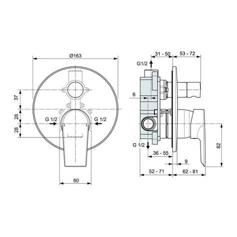 Ideal Standard A6549AA CERAMIX Miscelatore Monocomando Ad Incasso Per