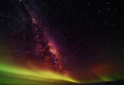 Online crop | northern lights, space, Milky Way, nature HD wallpaper | Wallpaper Flare