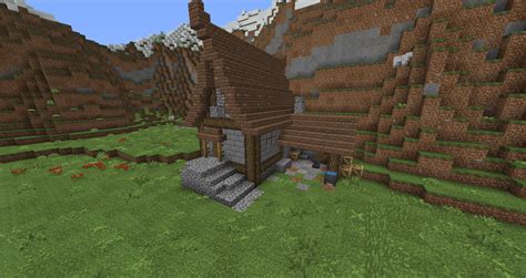 A followup to the mineshaft entrance: a blacksmith for all those ores ...