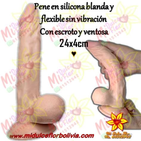 Consolador En Silicona SUAVE Y FLEXIBLE Sex Shop Mi Dulce Flor Bolivia