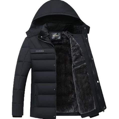 Doudoune Homme Hiver Parka Capuche Veste Garder Au Chaud Manteau