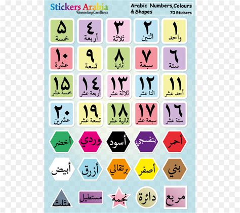 7 Bold Letters Arabic Alphabet