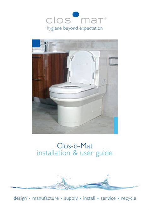 Pdf Clos O Mat Installation And User Guide · †the Clos O Mat Palma Vita