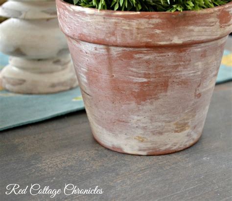 How To Age A Terracotta Pot In Two Easy Steps Using Chalked Paint