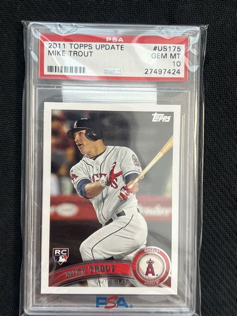 Mike Trout PSA 10 2011 Topps Update Rookie US175 RC EBay