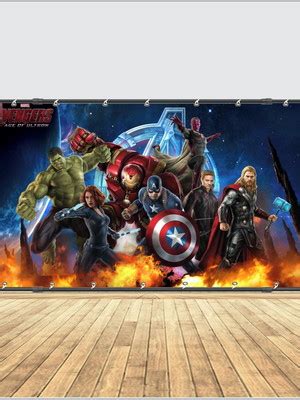 Painel Vingadores Banner Vingadores Compre Produtos Personalizados No