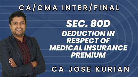 Deduction Of Medical Insurance Premium Sec D Income Tax Ca Cma