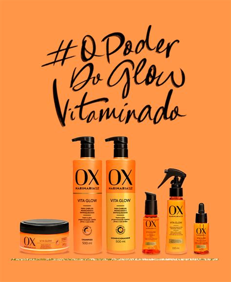 Shampoo Ox Mari Maria Vita Glow 500ml Ox Cosméticos