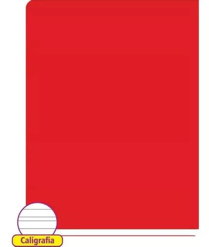 Cuaderno Caligrafía Tapa Dura Liso 96h 1 4 Brochura Rojo MercadoLibre