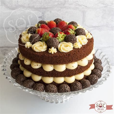 Naked Cake Lindas Ideias Para Inspirar Se Bolo De Confeitaria Bolos E Doces Bolo