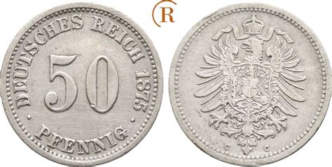 Kaiserreich 50 Pfennig 1875 C Ss Kleiner Kratzer MA Shops