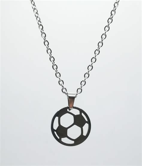 Soccer Chain Necklace Soccer Ball Jewelry Soccer Gift For Etsy Uk