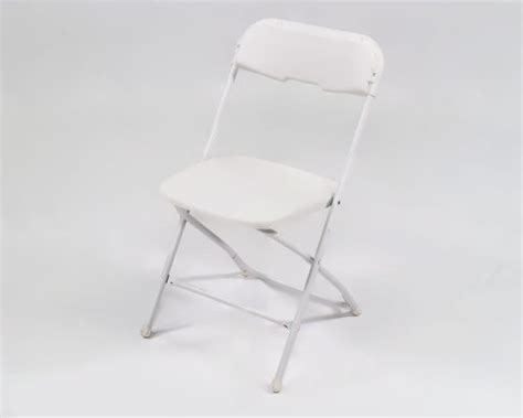 White Metal Folding Chairs - Hoosier Tent & Party Rental