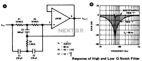 High Q Notch Filter Under Audio Filters Circuits 12704 Next Gr