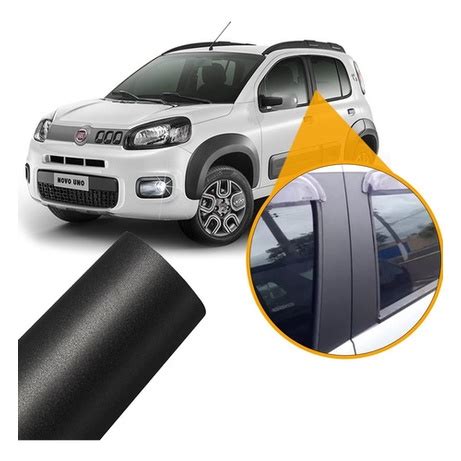 Adesivo Blackout Coluna Porta Preto Fosco Poroso Fiat Uno Shopee Brasil