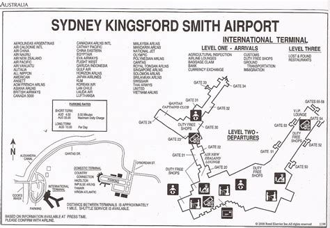 Sydney Kingsford Smith Airport SYD Terminal Maps From Th Flickr