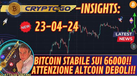 Bitcoin Stabile Sui Attenzione Altcoin Deboli Youtube