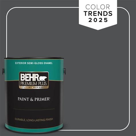 Behr Premium Plus Gal Ppu Cracked Pepper Semi Gloss Enamel