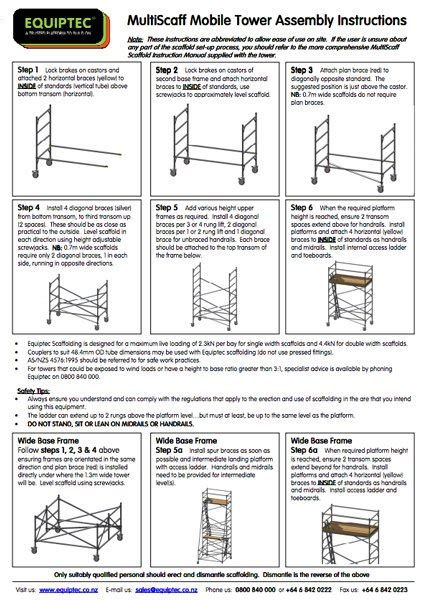 Scaffold Downloads - Acrow