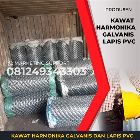 Jual Kawat Harmonika Galvanis Bwg Mm Tinggi M X Panjang M