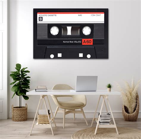 Cool Vintage Cassette Tape Wall Art Canvas Set Minimalist - Etsy UK