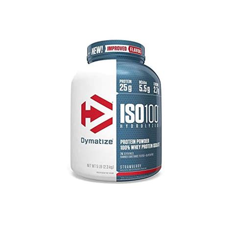 Dymatize Iso Hydrolyzed Whey Protein Isolate Strawberry Lbs