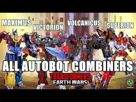 ALL AUTOBOT COMBINERS IN BATTLE TRANSFORMERS Earth Wars YouTube