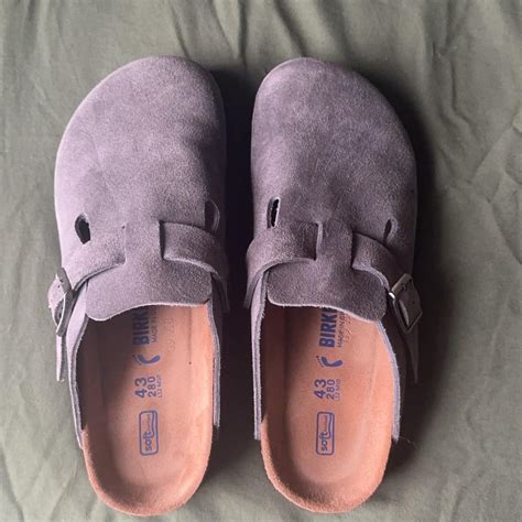 Birkenstock Bostons Worn Once Fits Too Big For Depop