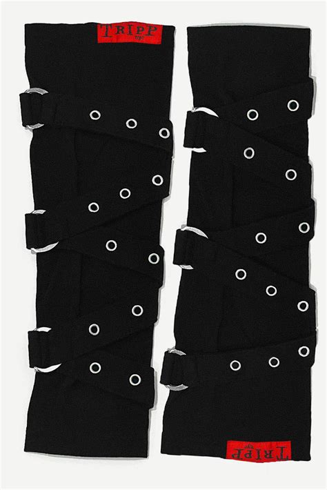 Tripp Nyc Z Strap D Ring Armwarmers Vampirefreaks