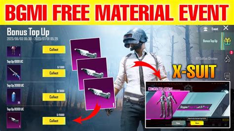 Bgmi New Material Event Bgmi X Suit Crate Opening Bgmi New X Suit