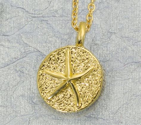 Starfish Necklace Handmade Sterling Silver Gold Ocean Jewelry