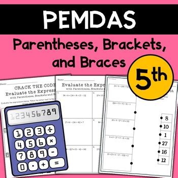 Pemdas Order Of Operations With Parentheses Brackets And Braces Tpt