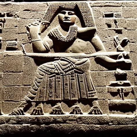 Ancient Mesopotamian God Marduk Presiding Over All The Stable Diffusion